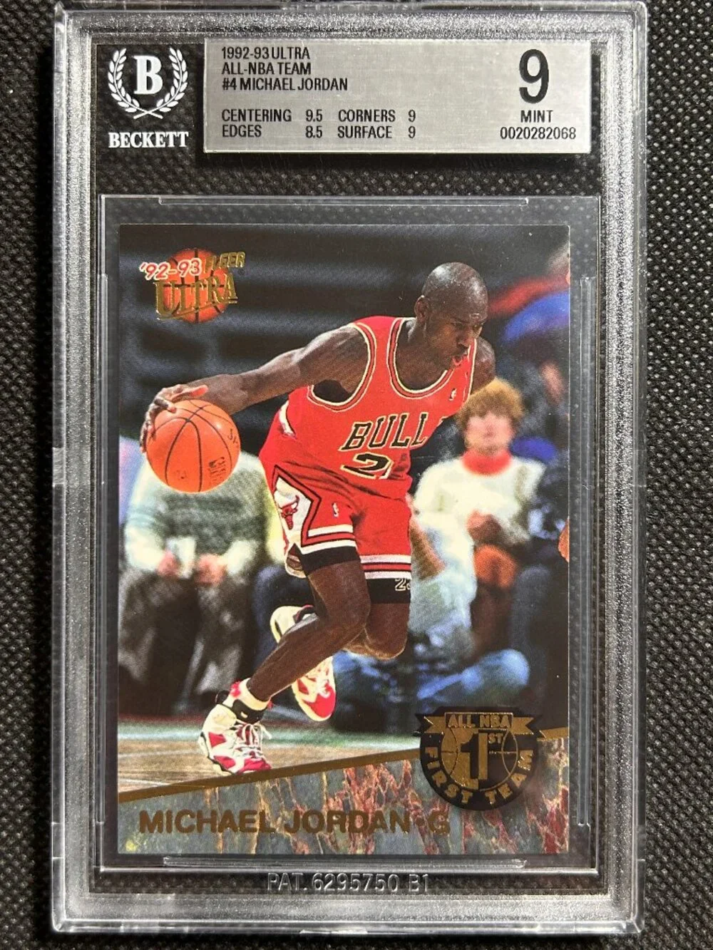 1992 ULTRA ALL-NBA #4 MICHAEL JORDAN BULLS HOF BGS 9 MINT
